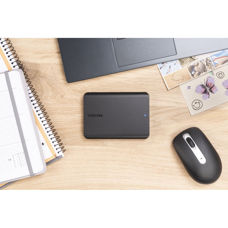 HDD external, USB 3.0  1Tb, Toshiba Canvio Basics 2.5" External (HDTB510EK3AA), чорний