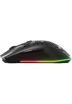 Мишка SteelSeries Aerox 3 Wireless Onyx, RGB, 18000dpi., 6кн., чорна