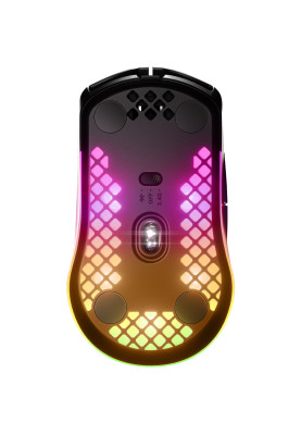 Мишка SteelSeries Aerox 3 Wireless Onyx, RGB, 18000dpi., 6кн., чорна