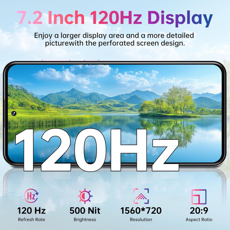 Смартфон Oukitel C69 7.2" HD+ /8GB/512GB/ T606 /6000mAh/ 64+8Мп/ NFC Purple