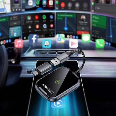 Адаптер CarPlay/Android AUTO wireless for car QC1 Acefast Адаптер CarPlay/Android AUTO wireless for car QC1 Acefast