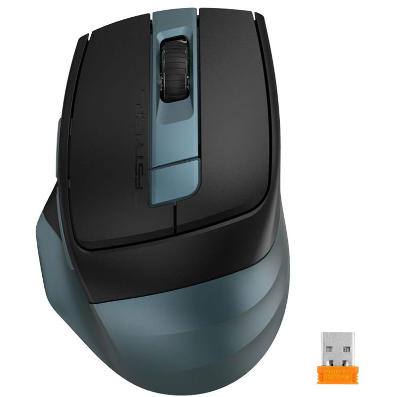 Мишка A4-Tech Fstyler FB35CS, бездротова, 6 кн., 2400 dpi, безшумна, BT+RF (Combo), зелена