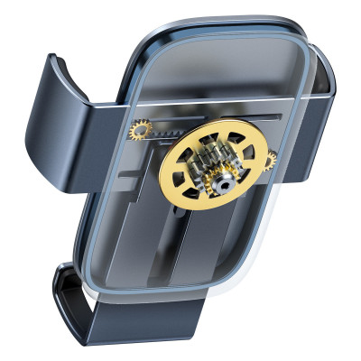 Автомобільне кріплення для смартфона 4.7-6.5" Gravity Metal Age2 (На решітку) Baseus Сірий