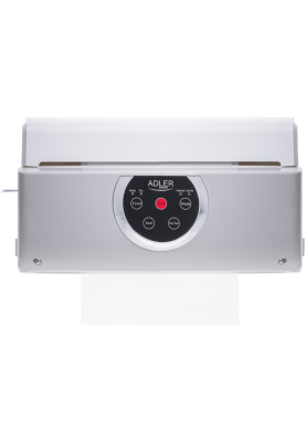 Вакууматор Adler AD 4503 для пакетів,рулонів та контейнерів/ 130Вт/ 30см/ ел. керування/ сірий