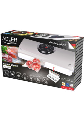 Вакууматор Adler AD 4503 для пакетів,рулонів та контейнерів/ 130Вт/ 30см/ ел. керування/ сірий