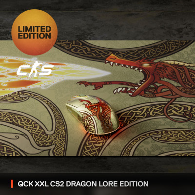 Ігрова поверхня SteelSeries Qck XXL CS2 Edition (Dragon Lore) Ігрова поверхня SteelSeries Qck XXL CS2 Edition (Dragon Lore)