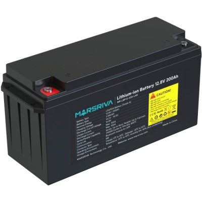 Акумуляторна батарея Marsriva LiFePO4, 12.8V/200Ah (MR-LBP12-200-LAR), 2.56kWh Акумуляторна батарея Marsriva LiFePO4, 12.8V/200Ah (MR-LBP12-200-LAR), 2.56kWh
