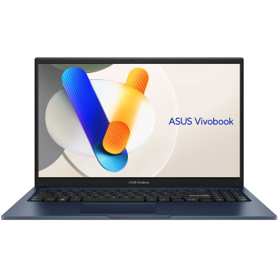 Ноутбук ASUS Vivobook 15 15.6"FHD IPS/i3-1315U/12/512SSD/Intel Iris Xe/DOS/Quiet Blue (X1504VA-BQ977)
