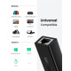 Перехідник USB 2.0 --> Ethernet RJ45 10/100 Mb CR110 UGREEN Білий