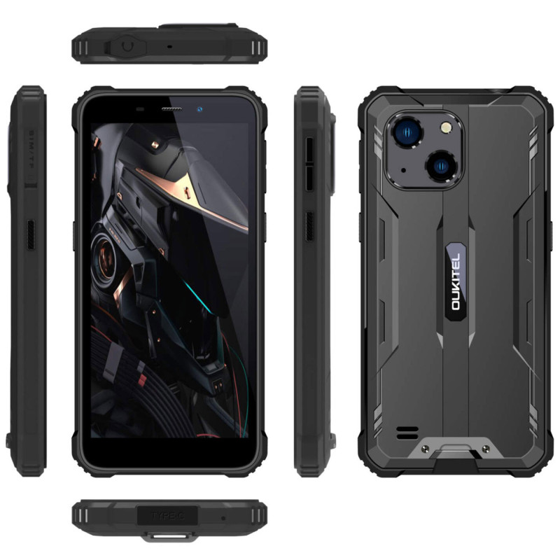 Смартфон Oukitel G2 5.93"HD+ /4GB/64GB/ T606 / 6300mAh /13+5Мп/ IP69K /NFC Black