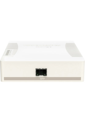 Комутатор Mikrotik RB260GSP, 5-port Gigabit smart switch with SFP cage, SwOS, plastic case, PSU