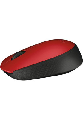Мишка Logitech M171 бездротова, червона з чорним