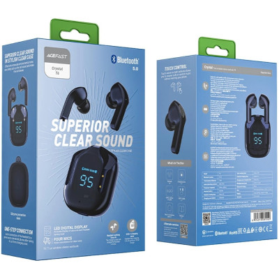 Навушники TWS Acefast T6 sapphire blue Навушники TWS Acefast T6 sapphire blue