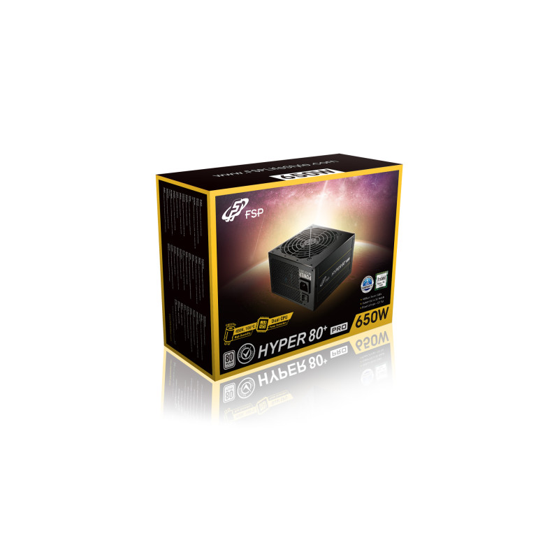 Блок живлення 650W FSP H3-650 HYPER 80+ PRO 120mm Sleeve fan, Retail Box