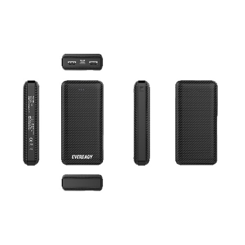 УМБ Energizer Eveready 20000mAh USB-C/MicroUSB IN чорна