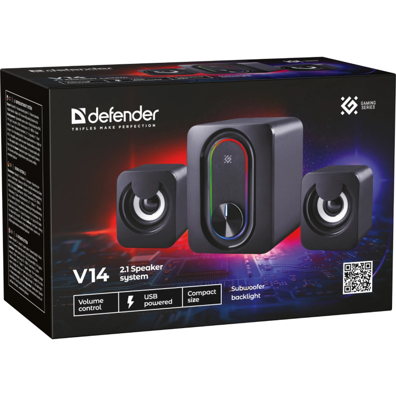 Акустична система 2.1 Defender V14 11Вт, Bluetooth, USB