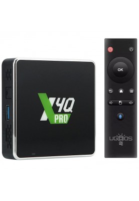 TV Медіаплеєр Ugoos X4Q PRO 4/32Gb/Amlogic S905X4/Android 11/WiFi 2.4G+5G/BT 5.1/Miracast/BT GyroRC