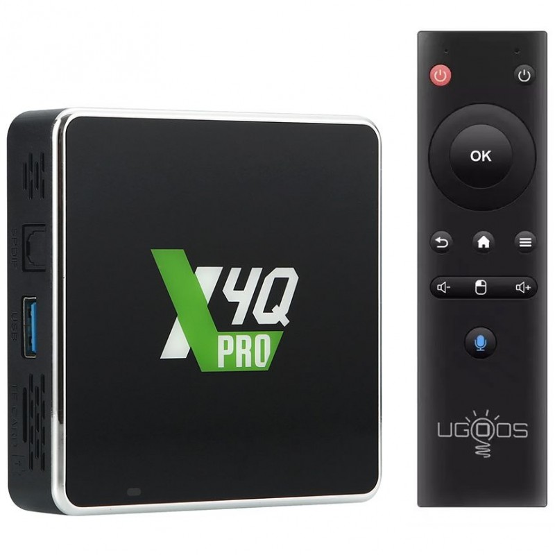 TV Медіаплеєр Ugoos X4Q PRO 4/32Gb/Amlogic S905X4/Android 11/WiFi 2.4G+5G/BT 5.1/Miracast/BT GyroRC