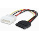 Кабель живлення Molex 4 pin-SATA power Female, Manhattan