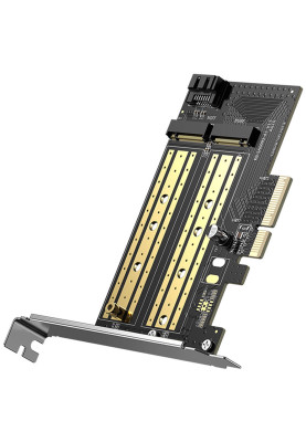 PCI-E 3.0 контролер для SSD M.2 NVMe + M.2 NGFF CM302 Ugreen