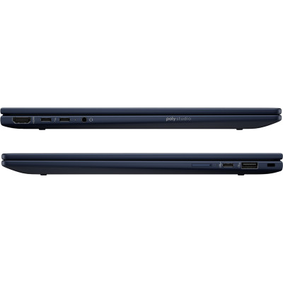 Ноутбук HP EliteBook X Flip G1i 14" 2.5K IPS Ts,400n/U7258V (4.8)/32Gb/SSD1Tb/Arc Gr/FPS/Підсв/Pen/DOS/Синій (B5QX1AV_V2)
