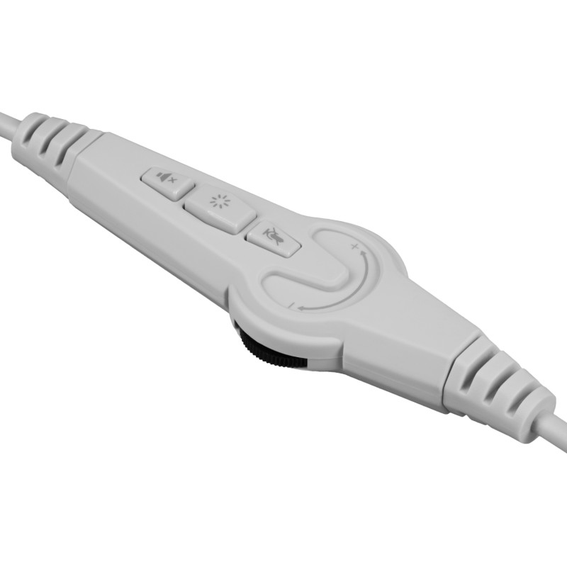 Гарнітура Defender Glitch, USB, RGB,  2м, White