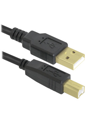 Кабель USB AM-BM, 1.8 м, чорний, 04-06PRO Defender