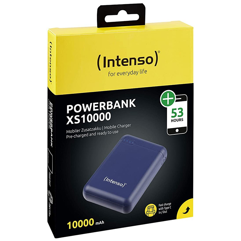 Повербанк Intenso XS10000 3.1A 10000mAh, USB-C OUT cиня