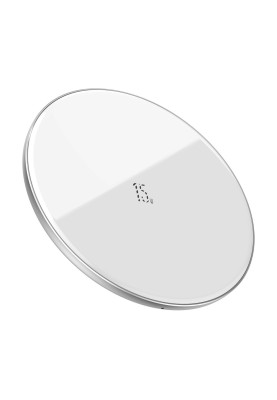 Бездротовий зарядний пристрій Baseus 15W + кабель Type-c Білий (WXJK-B02)