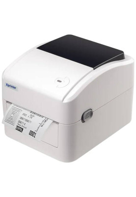 Друкарка етикеток Xprinter XP-420B (термодрук, 152 мм/с, стрічка 115 мм, 203 DPI, USB, білий)