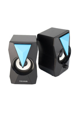 Акустична система 2.0 Microlab B-22, 6Вт RGB Led USB чорна