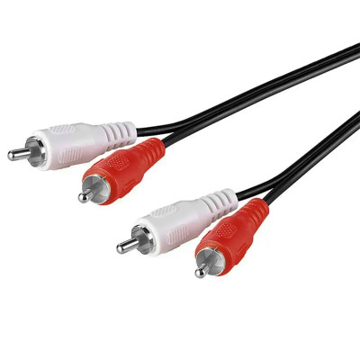 Кабель 2xRCA-2xRCA M/M 0.5м, RTL