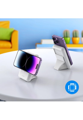 УМБ Choetech Magnetic Wireless 10000mAh 20W PD,QC3.0 USB-A+USB-C  White