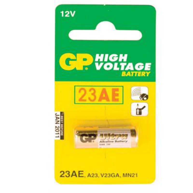 Батарейка GP A23, 12.0V, Лужна, Alkaline, VA23GA для ПУ, Blister/1pcs
