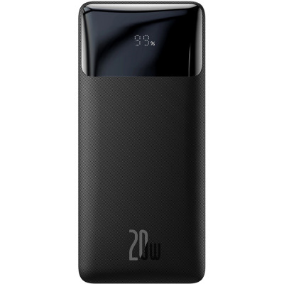 УМБ Baseus Bipow Overseas Edition 10000mAh 20W, 2xUSB-A, Micro USB, USB-C IN/Out Black
