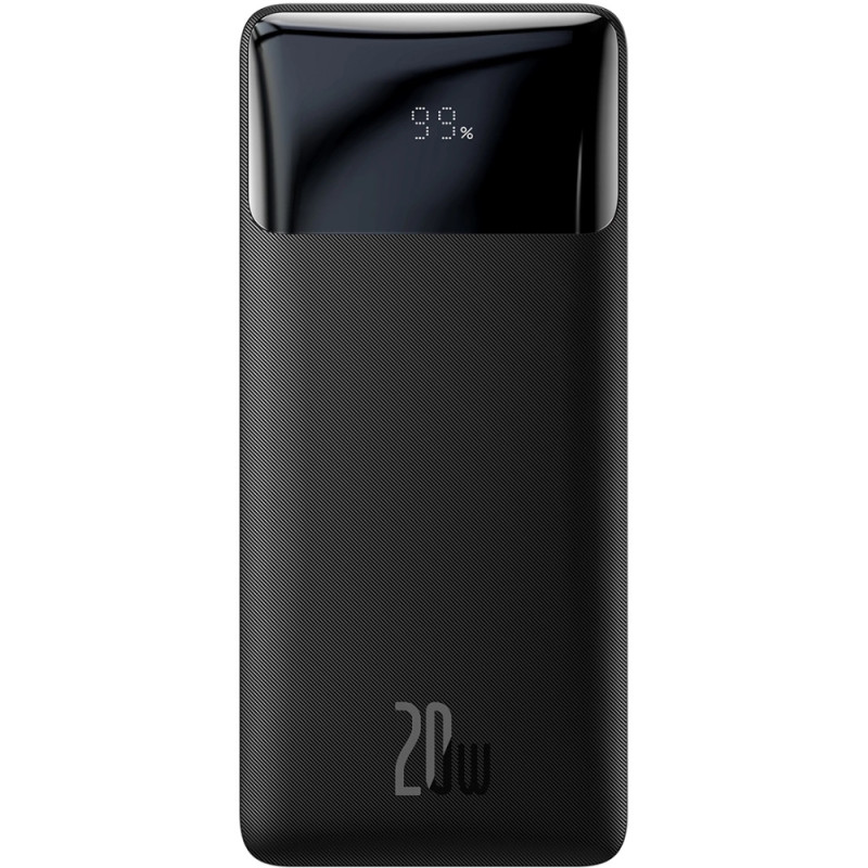 УМБ Baseus Bipow Overseas Edition 10000mAh 20W, 2xUSB-A, Micro USB, USB-C IN/Out Black