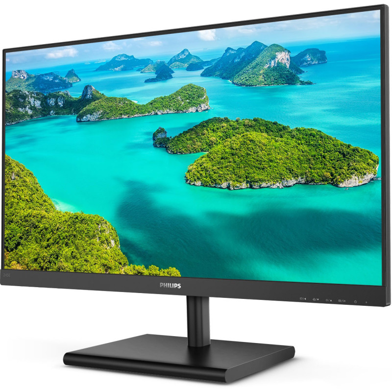 TFT 23.8" Philips 245E1S, IPS, QHD, VGA, DP, HDMI, чорний