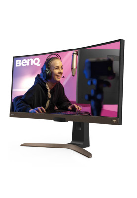 Монітор TFT 37.5" BenQ EW3880R, вигнутий, IPS, UWQHD, HDMI 2.0 x 2, DP, USB Type-C, HAS, колонки, сірий