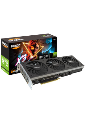 Відеокарта GeForce RTX3080 Inno3D X3 OC LHR, 12GB GDDR6X, 384bit, PCI Express