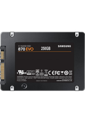 Твердотілий накопичувач SSD 250GB Samsung 870 EVO 2.5" SATA III