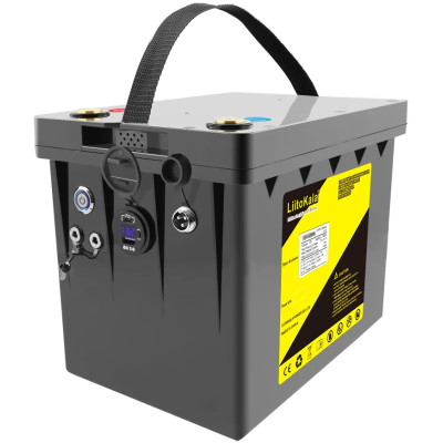 Акумуляторна батарея LiitoKala LiFePO4 DC-12V100Ah, LED, XLR 3PIN, DC5.5 * 2.1/2 5A, USB3.0/1 18W, P