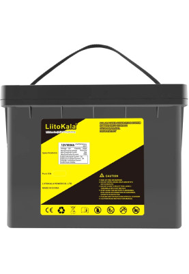 Акумуляторна батарея LiitoKala LiFePO4 DC-12V100Ah, LED, XLR 3PIN, DC5.5 * 2.1/2 5A, USB3.0/1 18W, P