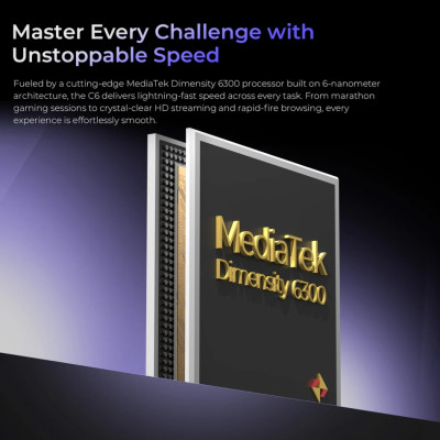 Смартфон Oukitel C6 5G 6.8" HD+ /12GB/512GB/ Dimensity 6300 /5150mAh/ 50+5Мп / Purple