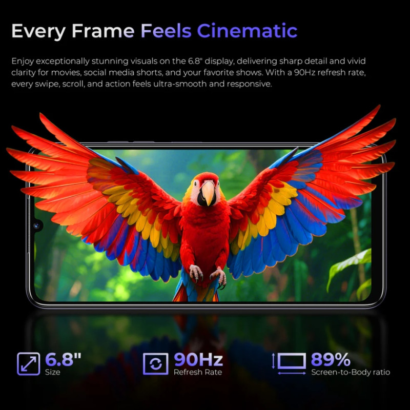 Смартфон Oukitel C6 5G 6.8" HD+ /12GB/512GB/ Dimensity 6300 /5150mAh/ 50+5Мп / Purple