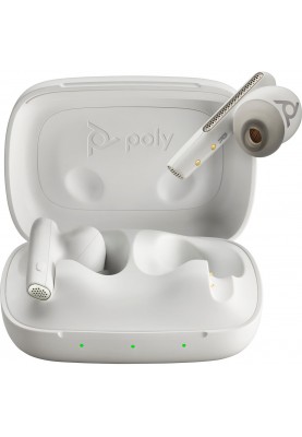 Навушники з мікрофоном Poly TWS Voyager Free 60 Earbuds + BT700A + BCHC White
