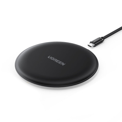 Бездротовий зарядний пристрій Ugreen CD186 Wireless Charging Pad (15 W) Чорний
