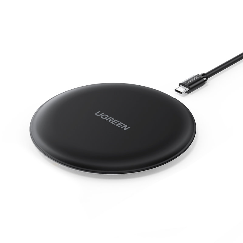 Бездротовий зарядний пристрій Ugreen CD186 Wireless Charging Pad (15 W) Чорний