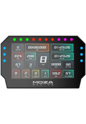 Дисплей гоночний MOZA CM2 Racing Dash, USB, 5", HD, RGB, чорний
