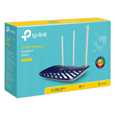 Маршрутизатор TP-Link C20_v5,0, AC750 Wireless Dual Band Router, 4x10/100MLan,1x10/100Wan