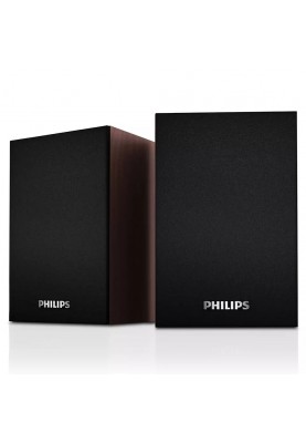 Акустична система 2.0 Philips SPA20, USB wooden black